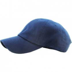 Baseball Caps Dad Hat Adjustable Plain Cotton Cap Polo Style Low Profile Baseball Caps Unstructured - Navy - CC12FOW5NKH $18.98