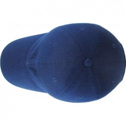 Baseball Caps Dad Hat Adjustable Plain Cotton Cap Polo Style Low Profile Baseball Caps Unstructured - Navy - CC12FOW5NKH $21.69