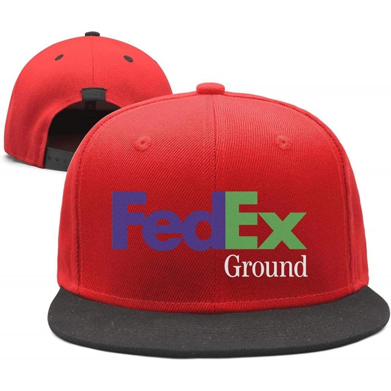 Baseball Caps Mens Womens Printing Adjustable Meshback Hat - Red-2 - CZ18N9AZQ2S $37.38