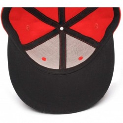 Baseball Caps Mens Womens Printing Adjustable Meshback Hat - Red-2 - CZ18N9AZQ2S $37.38