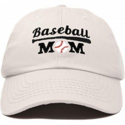 Baseball Caps Baseball Mom Women's Ball Cap Dad Hat for Women - Beige - CS18K330Q3O $30.01