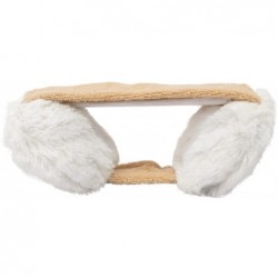 Cold Weather Headbands Fashion Earmuffs in Faux Fur & Soft Polyester- Solid Colors - White - CF11OVKFFGV $18.82