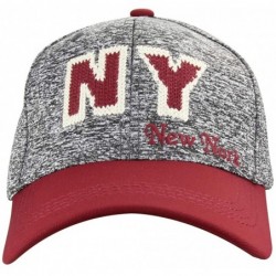Baseball Caps Washed Newyork Fitted Casual Rookies Patch Precurved Baseball Cap - Khaki - C211XKW4G6V $15.12