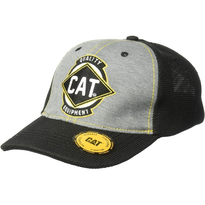 Baseball Caps Men's Power Mesh Stretch Cap - Light Grey - CJ18O4DLMNE $45.04