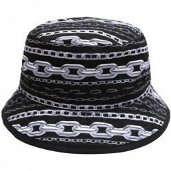 Bucket Hats Unisex Microfiber Patterned Bucket Hats - Multi Design - 1610 Silver - C512BJKOABF $28.02