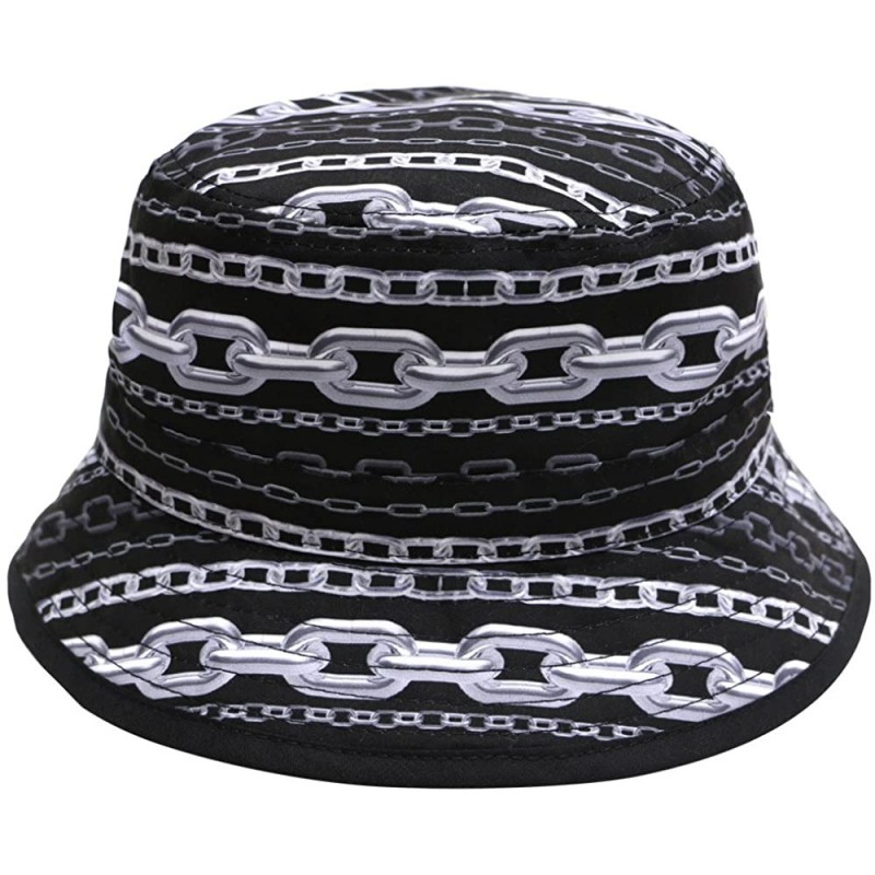 Bucket Hats Unisex Microfiber Patterned Bucket Hats - Multi Design - 1610 Silver - C512BJKOABF $29.86
