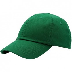 Baseball Caps Baseball Cap Men Women-Cotton Dad Hat Plain - Kelly Green - C012MAHRWXR $18.00