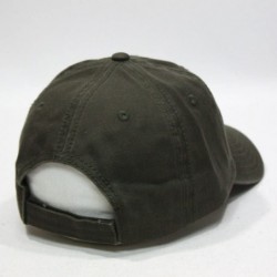 Baseball Caps Blank Dad Hat Cotton Adjustable Baseball Cap - Dark Olive Green - CU12O645IL1 $23.53