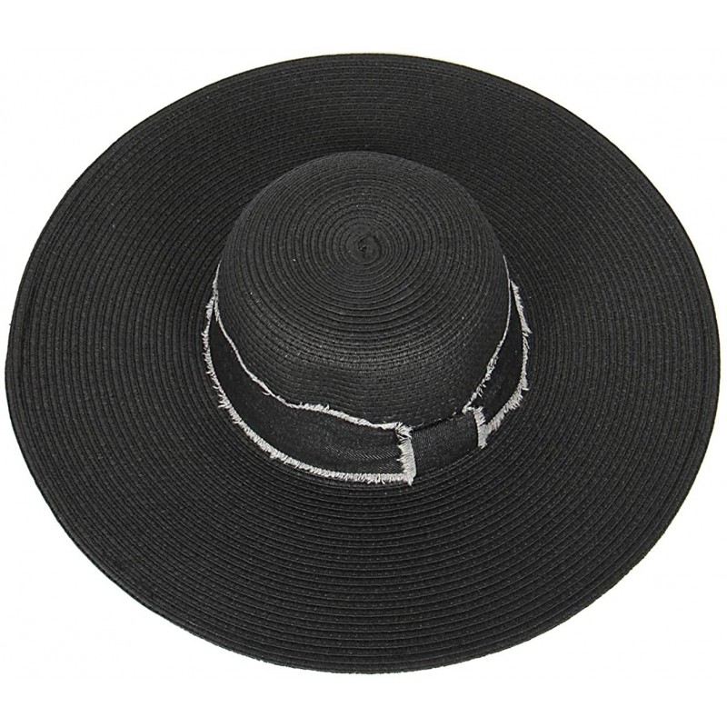 Sun Hats Beach Hats for Women - Wide Brim Summer Sun hat - Floppy Paper Straw UPF Sun Protection - Travel Outdoor Hiking - CK...