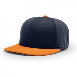 Baseball Caps PTS 20 PTS20 Pulse R-Flex FIT Baseball HAT Ball Cap - Navy/Orange - CL186XSM8AR $21.51