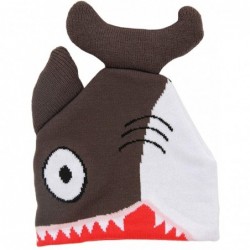Skullies & Beanies Knit Shark Hat - CB11VSP10OX $23.41