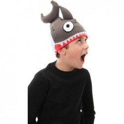Skullies & Beanies Knit Shark Hat - CB11VSP10OX $26.53