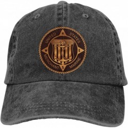 Baseball Caps Merchant Marine Bronze Denim Hats Baseball Cap Dad Hat - Black - CA18Z7X9WLD $35.82