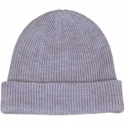 Skullies & Beanies Classic Men's Warm Winter Hats Acrylic Knit Cuff Beanie Cap Daily Beanie Hat - Light Gray - CJ12MX9J5HM $1...