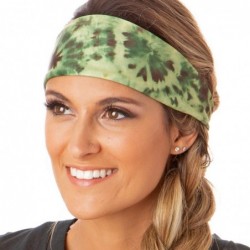 Headbands Adjustable & Stretchy Printed Xflex Wide Headbands for Women Girls & Teens (Olive/Charcoal/Taupe Xflex 3pk) - CX18Y...