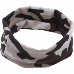Headbands Camouflage Headband Headwear Sweatband - Gray Blue - CK18CXKXMNL $15.19