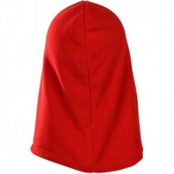 Balaclavas Multi-Functional Winter Windproof Balaclava Face Mask Hat- Thermal Fleece - Red - CM12M8ILZ6V $27.44