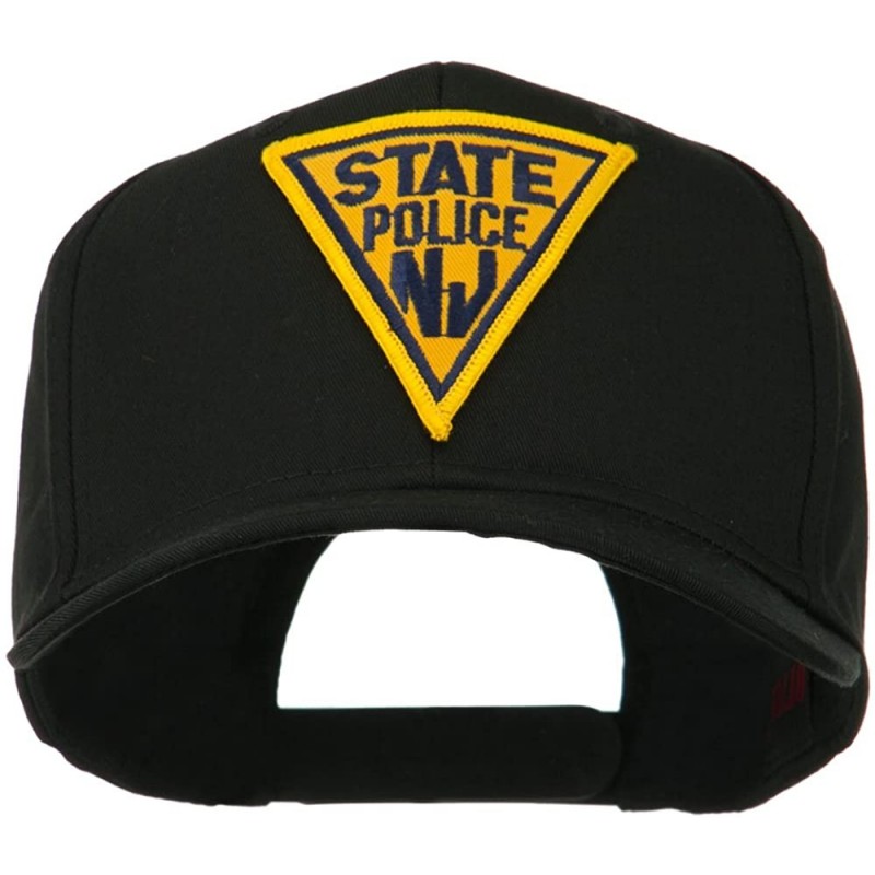 Baseball Caps New Jersey State Police Patched High Profile Cap - Black - CJ11M6KIRHR $45.12