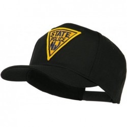 Baseball Caps New Jersey State Police Patched High Profile Cap - Black - CJ11M6KIRHR $45.12