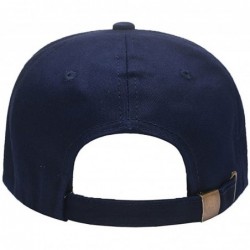 Baseball Caps Custom Embroidered Adjustable Baseball Hat Embroidery Cowboy Caps Men Women Text Gift - Dark Blue - C418H49RSOW...