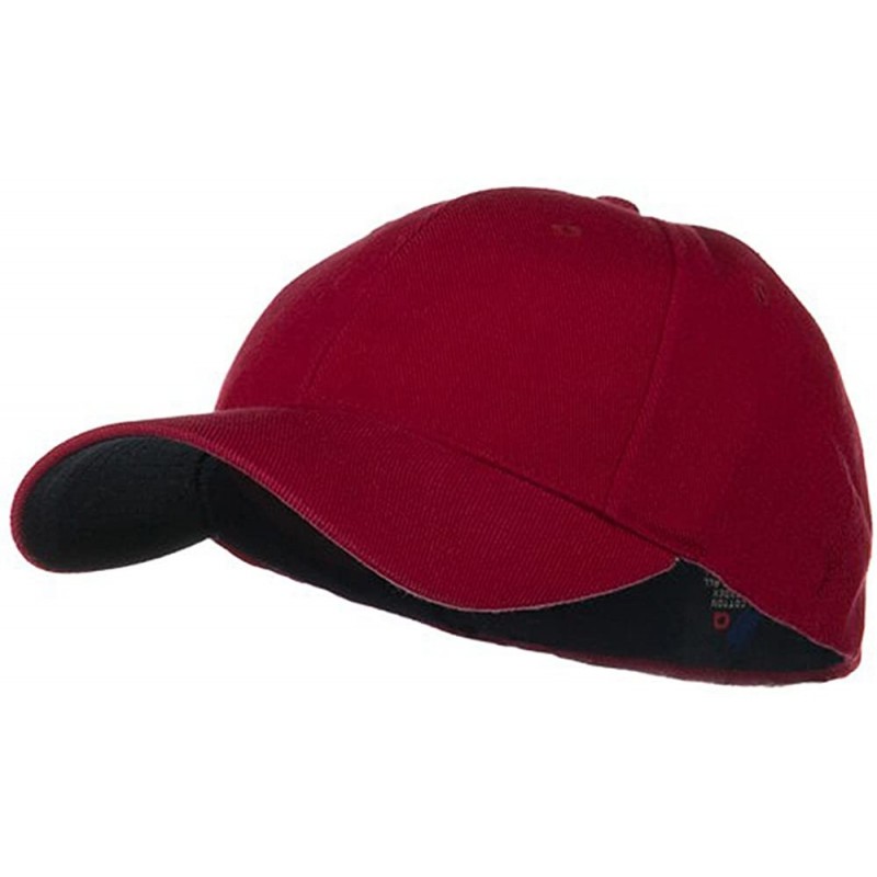 Baseball Caps Low Profile Washed Flex Cap - Wine - C318GZ425L3 $46.12