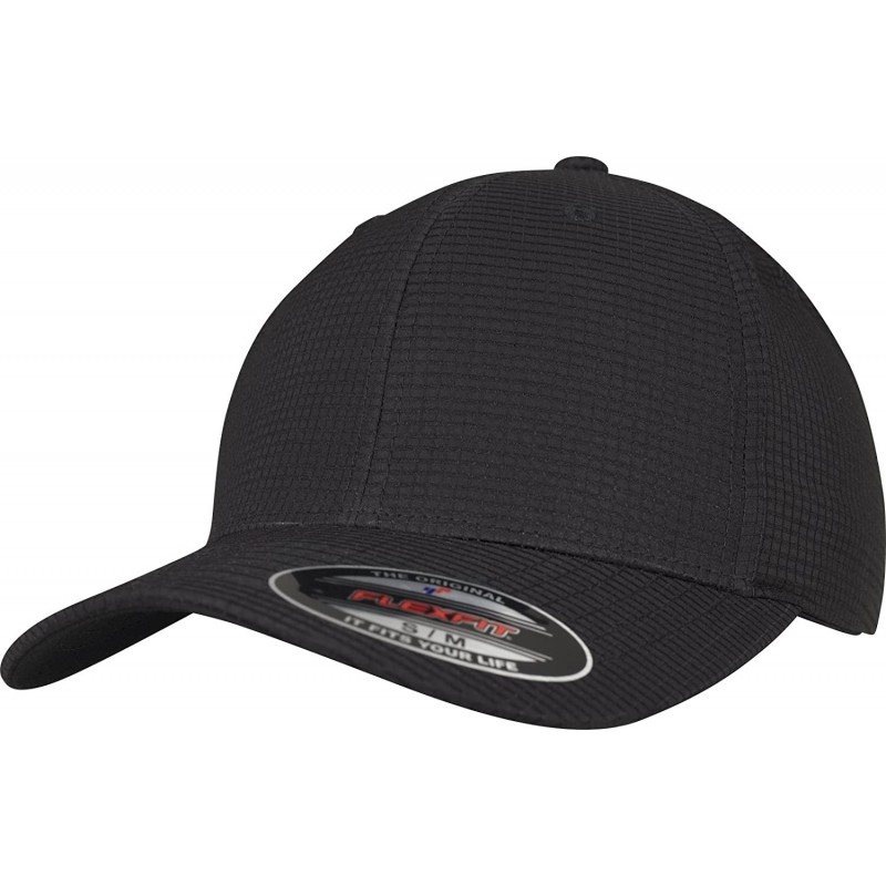 Baseball Caps Hydro-Grid Stretch Cap - Black - C718724CNX7 $43.24