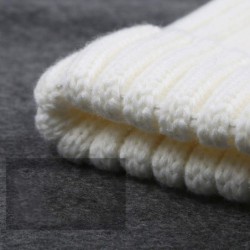 Skullies & Beanies Knitted Real Fur Hat 100% Real Raccoon Fur Pom Pom Hat Winter Women Hat Beanie for Women - Light Khaki - C...