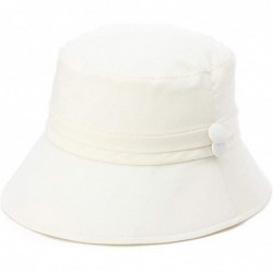 Bucket Hats Womens Bucket Sun Hat UPF 50 Chin Strap Adjustable Breathable - Beige89024 - CP18NA60OXC $23.61