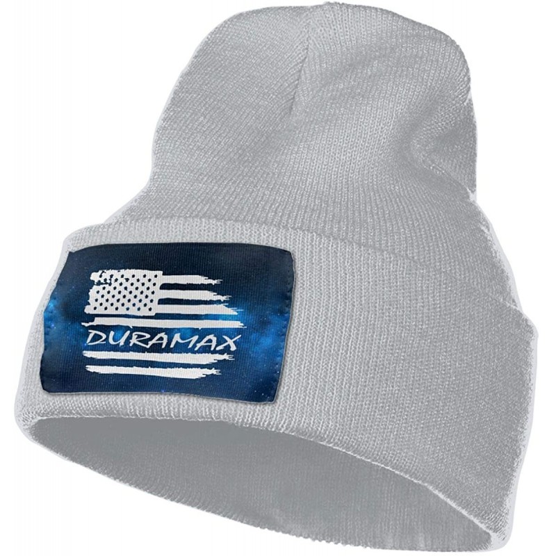 Skullies & Beanies American Flag Duramax Winter Beanie Hat Knit Hat Cap for for Men & Women - Gray - C618LDURKX8 $35.14