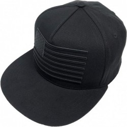 Baseball Caps Baseball Cap American Flag Snapback Hats-Unisex Adjustable Trucker Hat Hip Hop Flat Brim Cap Dad Hat - Black Fl...