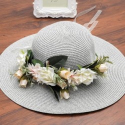 Headbands Adjustable Flower Crown Headband - Women Girl Festival Wedding Party Flower Wreath Headband - White-2 - CO18OT7LAYR...