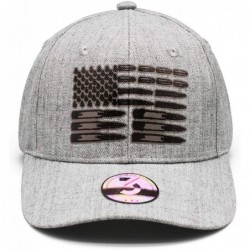 Baseball Caps Ammo Flag Woolen Peak Cap Snapback Hat Vintage Snapbacks - Grey - CE18DKWQQXD $24.29
