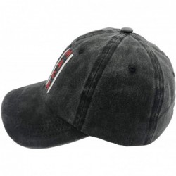 Baseball Caps Unisex Make America Great Again MAGA Vintage Adjustable Baseball Cap Denim Dad Hat - Embroidered Black - CI18XM...