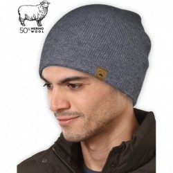 Skullies & Beanies Winter Beanie Knit Hats for Men & Women - Warm- Stretchy & Soft Daily Ribbed Toboggan Cap - CI192Q8H4GH $1...