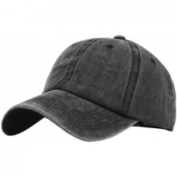 Baseball Caps Ponytail Baseball Cap Hat Ponytail Messy Buns Trucker Plain Baseball Visor Cap Unisex Hat (Black) - Black - CX1...