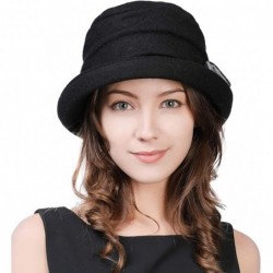 Bucket Hats Womens Winter Boiled Fedora Painter - CQ18IIEYI97 $32.72