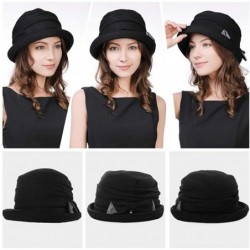 Bucket Hats Womens Winter Boiled Fedora Painter - CQ18IIEYI97 $26.89