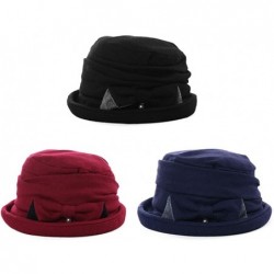 Bucket Hats Womens Winter Boiled Fedora Painter - CQ18IIEYI97 $26.89