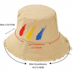 Bucket Hats Fashion Fruit Bucket Hat for Women Trendy Strawberry Painted Foldable Summer Cotton Fisherman Sun Caps - Z-khaki ...
