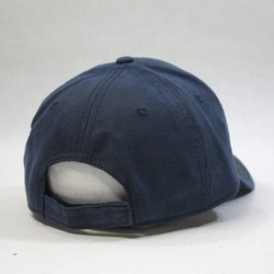 Baseball Caps Heavy Washed Wax Coated Cotton Adjustable Low Profile Men Women Baseball Cap - Navy - C212F7KX6TV $31.79