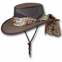 Sun Hats Ladies Canvas Drover Hat - Item 1047 - Brown 3406 - C9184CRUNQT $85.66
