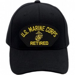 Baseball Caps US Marine Corps Retired Hat/Ballcap Adjustable One Size Fits Most - Black - CK18IRATAAY $51.74