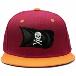 Baseball Caps Skull and Crossbone Pirate Flag Women Men Plain Caps Cool Hat - Pirate Flag Skull - CX18HTAQQNL $29.02