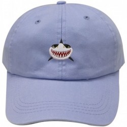 Baseball Caps Shark Face Cotton Baseball Dad Caps - Sky - CN17YEM39U8 $17.17