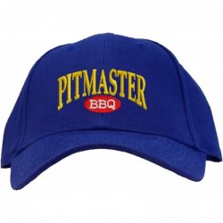 Baseball Caps Pitmaster Embroidered Pro Sport Baseball Cap - Royal - C717WTRI7OQ $25.11