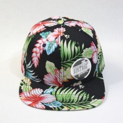 Baseball Caps Premium Plain Cotton Twill Adjustable Flat Bill Snapback Hats Baseball Caps - Hawaiian - CU1258RLE6P $34.49