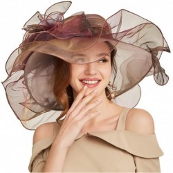 Sun Hats Accessories Women's Organza Kentucky Derby Hat Fashion New Ladies Multicolor Elegant Personality Sun Hat - CN18NUE5O...