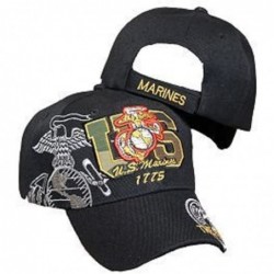 Skullies & Beanies Black U.S. Marines 1775 Marine USMC Semper Fi The Few The Proud Shadow Hat Cap Cover (Licensed) - CT11ZJ1Q...