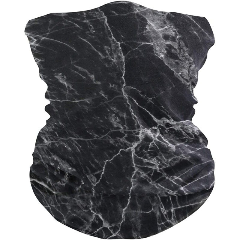Balaclavas Texture Gaiters Seamless Recreation - 2 Black Marble - CF197QK8MQW $25.19