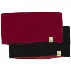 Cold Weather Headbands Reversible Headband - True Red-Black - CK12NUMF4C7 $28.56